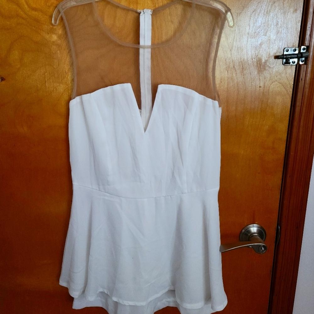 2 for 20$ White Dress Tank Top Romper